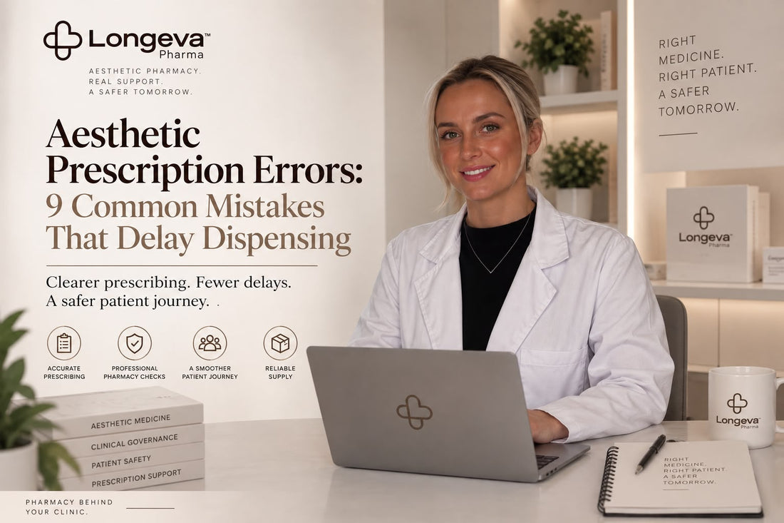 Aesthetic prescription errors: 9 common mistakes that delay dispensing | Longeva Pharma