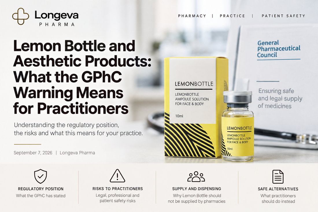 Lemon Bottle and GPhC warning for UK aesthetic practitioners