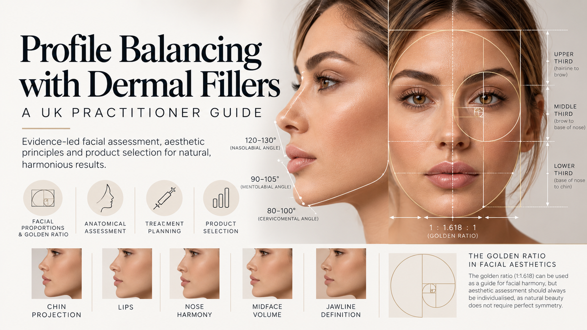 Profile balancing with dermal fillers and golden ratio UK practitioner guide