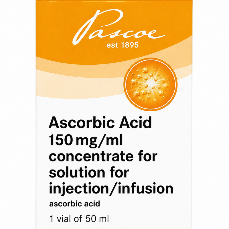 Ascorbic Acid (Vitamin C) 150mg/ml solution for injection- 50ml vial