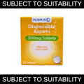 Aspirin Dispersible Tablets 300mg (32) Short dated 03/26