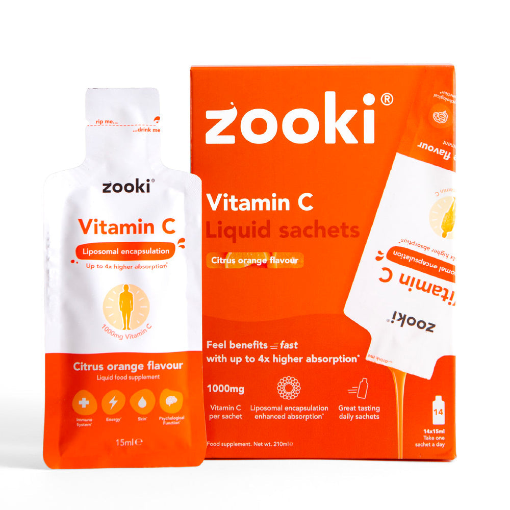 Vitamin C, Liposomal Liquid
Sachets

Citrus Orange - 14pk