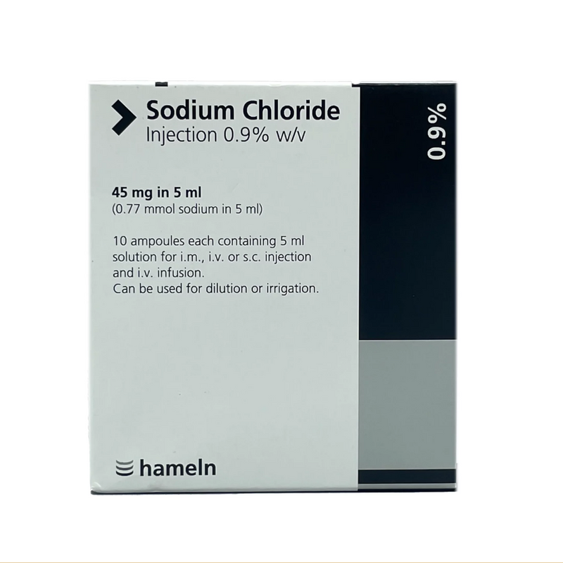 Sodium chloride 0.9% 10x5ml