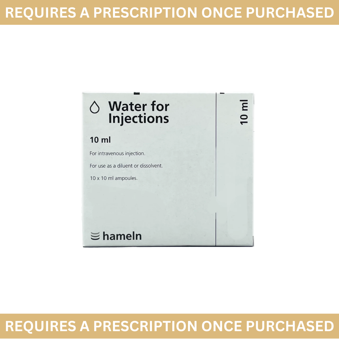 Water for injection Mini-Plasco 10ml x 20 vials (short dated exp:03/26)