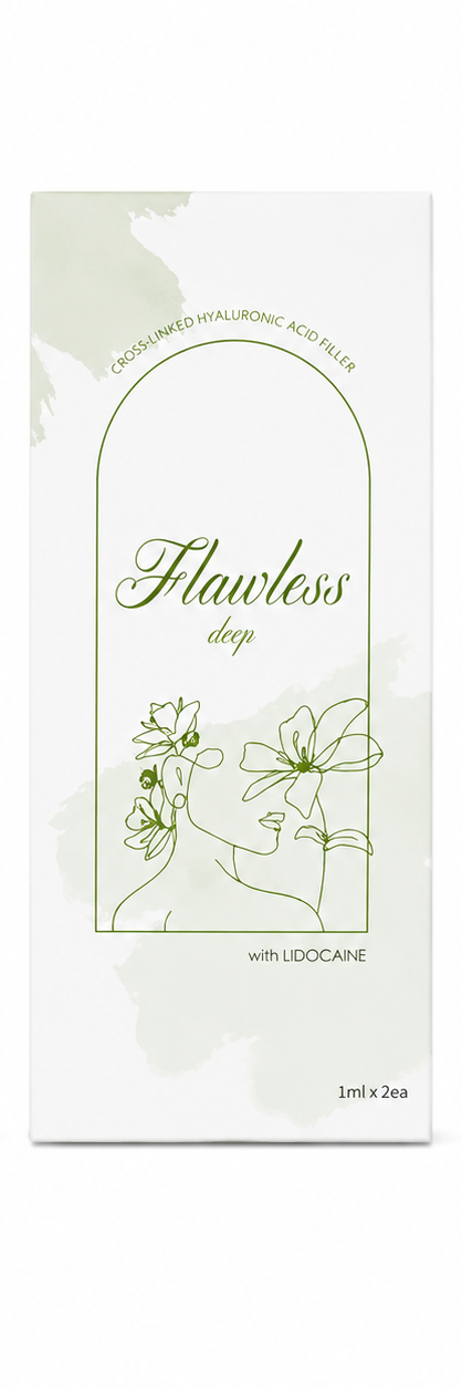 Flawless Deep dermal filler packaging