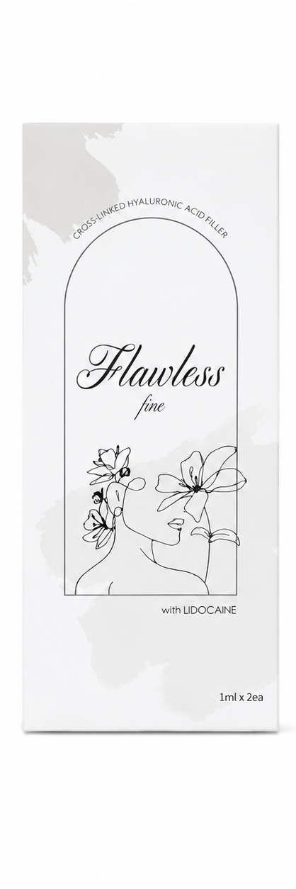 Flawless Fine dermal filler packaging